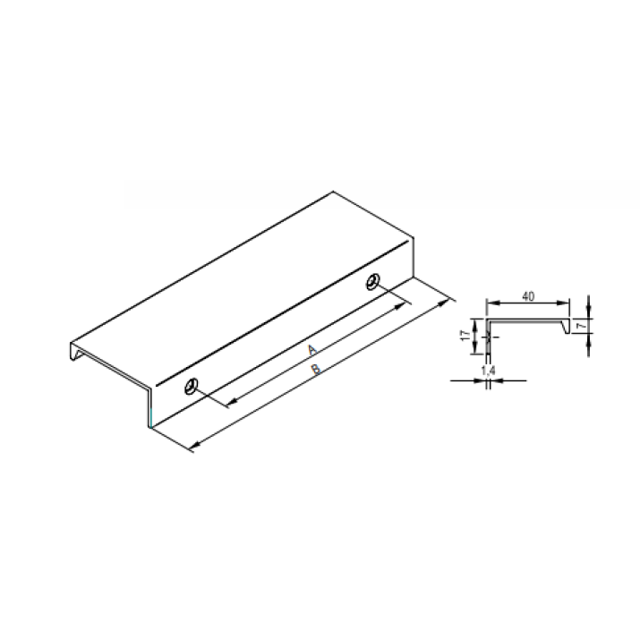 AL9 fogantyú - ALU 96/116 