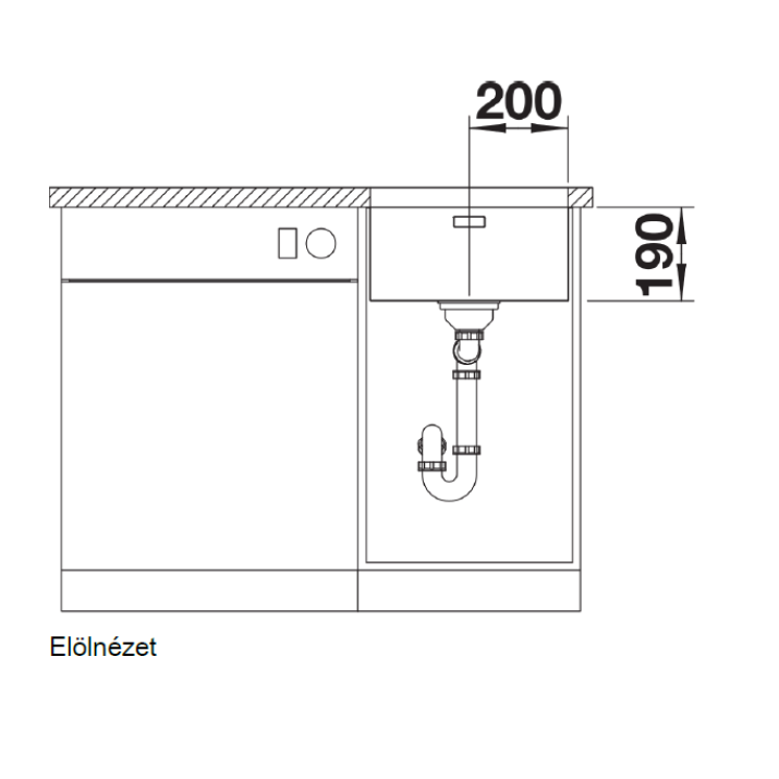 BLANCO Andando 400-U mosogatótálca BLANCO Andando 400-U mosogatótálca