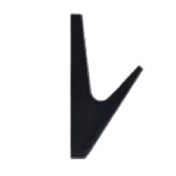 5909 fogas, matt fekete