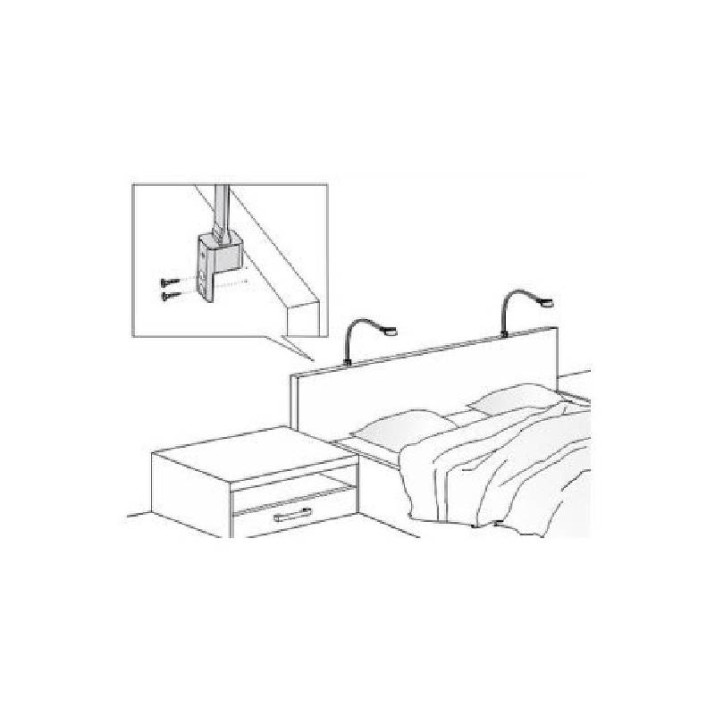 FLEXI R LED hajlítható karos lámpa, hideg fehér, fehér FLEXI R LED hajlítható karos lámpa, hideg fehér, fehér