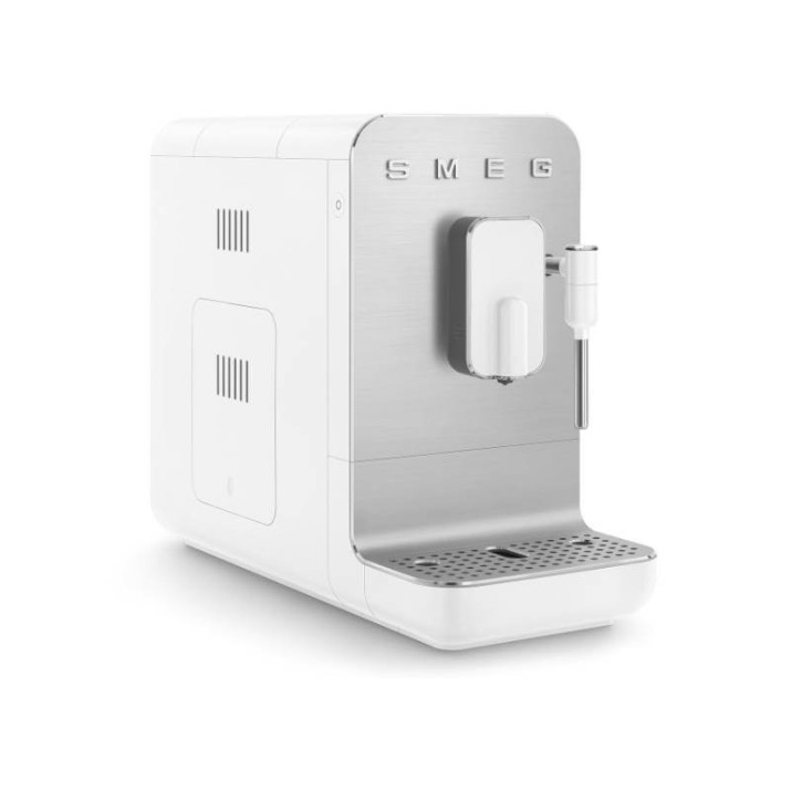 SMEG Automata kávéfőző tejhabosítóval, matt fehér