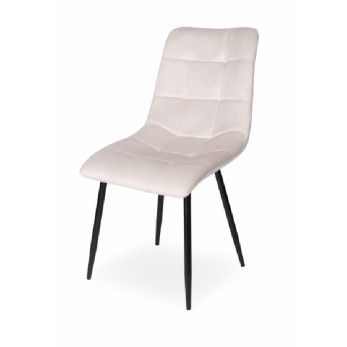 Barbi szék, bézs plüss kárpittal