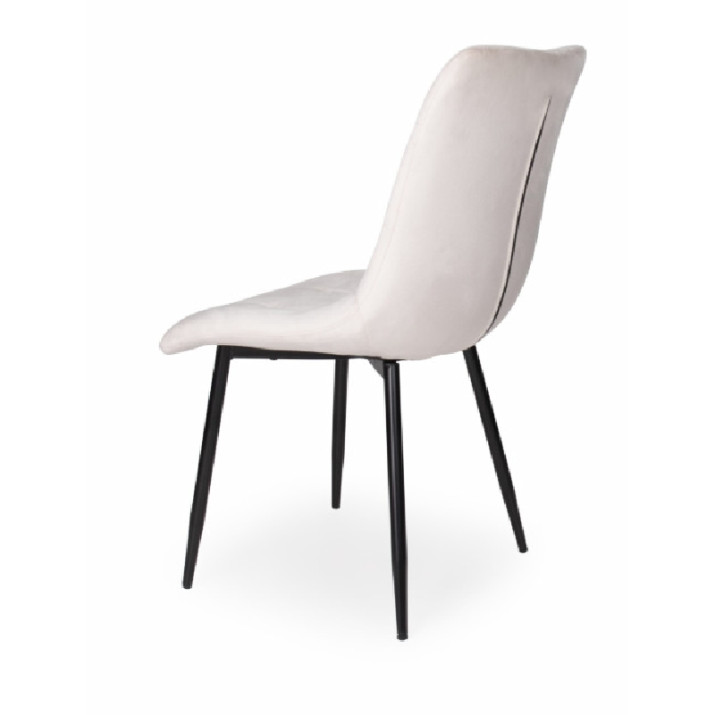 Barbi szék, bézs plüss kárpittal