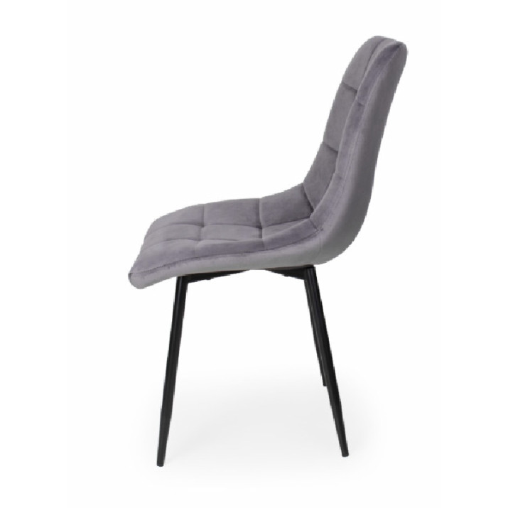 Barbi szék, szürke plüss kárpittal Barbi szék, szürke plüss kárpittal