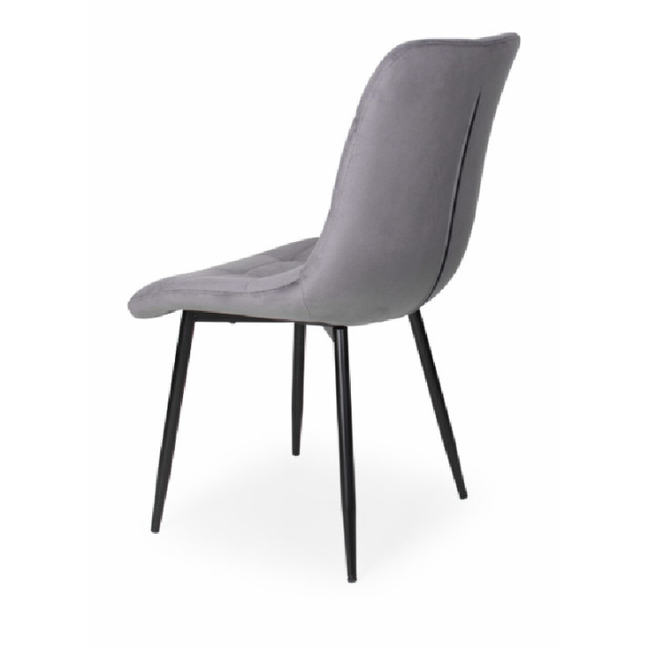 Barbi szék, szürke plüss kárpittal Barbi szék, szürke plüss kárpittal