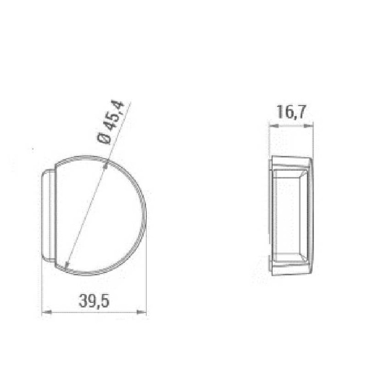 Öntapadós ajtóütköző LUKE, átlátszó (1db/csomag) Öntapadós ajtóütköző LUKE, átlátszó (1db/csomag)