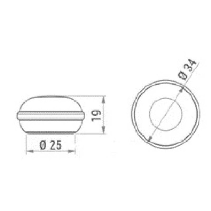 Öntapadós ajtóütköző MACARON, átlátszó (2db/csomag) Öntapadós ajtóütköző MACARON, átlátszó (2db/csomag)