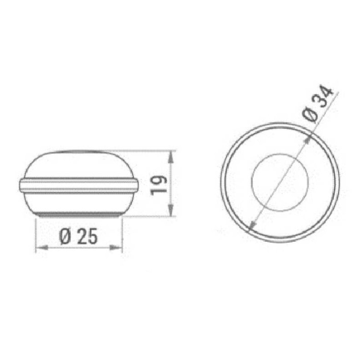Öntapadós ajtóütköző MACARON, fehér (2db/csomag) Öntapadós ajtóütköző MACARON, fehér (2db/csomag)